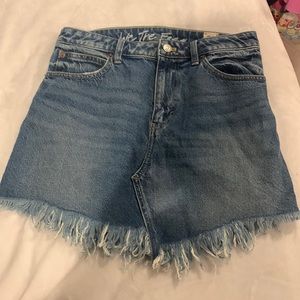 Free People Jean Skirt